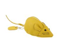 WOFASHPURET Bolsa Flexible para Monedas y Cambios de Dibujos Animados, Monedero Pequeño de Piel Sintética, Diseño Forma de Ratón, Color Amarillo Limón, para Mujer y Uso Diario, Tamaño Mini