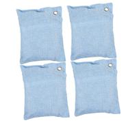 WOFASHPURET Bolsas Purificadoras De Aire De Carbón Activado De Bambú 4 Piezas Portátiles Absorbentes y Desodorantes Para Armario Hogar Coche Control De Humedad Natural Para Uso Doméstico