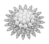 WOFASHPURET Broche De Perlas Elegante Para Mujer Pin De Pecho Multifuncional Hebilla De Bufanda Duradera Clip Versátil Para Suéteres y Chales Accesorio De Otoño Invierno