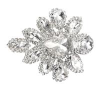 WOFASHPURET Broche De Rhinestone Vintage Para Ramo De Novia Pin Elegante De Flores Para Bodas y Fiestas Accesorio Clásico De Moda Para Mujer