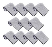WOFASHPURET Cabezal de Trapeador de Limpieza 10 Almohadillas Absorbentes y Lavables para Mopa Microfibra, Fácil Instalación para Parquet y Azulejos