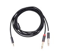 WOFASHPURET Cable de Audio Digital Profesional para Smartphones y Reproductores, Material Sintético Negro, Resistencia Tracción Fuerte y Diseño Elegante, 3 Metros