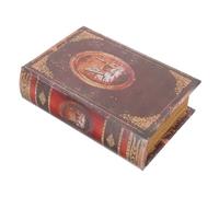 WOFASHPURET Caja de Madera Biblia Decorativa para Navidad Estuche Robusto y Práctico Forma de Libro Adorno y Caja de Regalo para Fiestas Navideñas Diseño y Seguro para Uso Doméstico