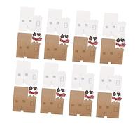 WOFASHPURET Caja De Obsequio De Navidad Retro y Encantadora Caja De Papel Para Guardar Regalos De Embalaje Navideña Para Papel Para Casitas