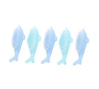 WOFASHPURET Cepillo de Uñas Multifuncional 5 Piezas para Limpieza de Polvo Cepillo de Plástico Suave para Manicura para Personal y Profesional