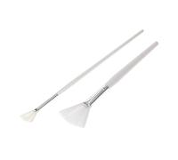 WOFASHPURET Cepillo Para Mascarilla Facial 2 Piezas Tamaño Mediano y Pequeño Cepillo De Cerdas Suaves Mango De Madera Para Cuidado Piel Uso Profesional Spa