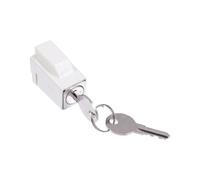 WOFASHPURET Cerradura Antirrobo para Ventanas Corredizas Ajustable de Aleación de Zinc, Bloqueo de Seguridad Perforación, Tope de Ventana para Puertas Corredizas, Color Plástico Reforzado