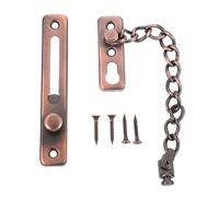 WOFASHPURET Cerradura de Puerta Antirrobo de Acero Inoxidable, Pestillo Botón de Seguridad sin Taladro, Cadena Reforzada para Hogar y Hotel, Protección Sólida y Práctica para Puertas