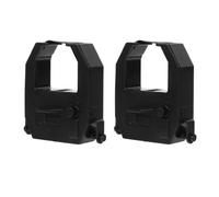 WOFASHPURET Cinta para Registrador de 2 Piezas Resistencia Mejorada para Oficinas y Empresas, Repuesto para Máquina de Fichar Digital