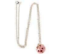 WOFASHPURET Collar De Aromaterapia Locket Floral Mexicano Joyería Difusora De Aceites Para Mujeres Accesorio De Elegante Rosa