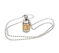 WOFASHPURET Collar De Urna De Inoxidable Para Cenizas Joyería Conmemorativa Para Hombres y Mujeres Colgante Abierto Personalizable Memorial