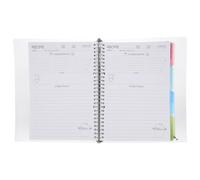 WOFASHPURET Cuaderno de Recetas para Bricolaje Tapas Duras, Hojas Reemplazables Tamaño A5, Planificador de Recetas Caseras para Tomar Notas y Organizar Menús en Cocina, Color Claro,