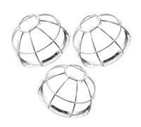 WOFASHPURET Cubierta Protectora de Hierro para Detector de Humo 3 Piezas Base Ajustable 95-105 Mm, Resistente al Impacto, Compatible Detectores Domésticos, Adecuado para Seguridad