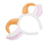WOFASHPURET Diadema de Disfraz con Orejas de Cuernos de Oveja, Felpa, Ajuste Elástico, Adecuado para Fiestas de Halloween y Navidad, Niños y Adultos