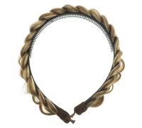 WOFASHPURET Diadema De Peluca Trenzada Diadema De Pelo Para Mujer y Niña Accesorio De Cabello Trenzado Uso Diario y Fiestas Color Mixto Natural