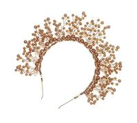 WOFASHPURET Diadema de Perlas para Novia Tocado Manual Decorativo Accesorio de Cabello Elegante para Boda y Fiesta para Ceremonia de Matrimonio