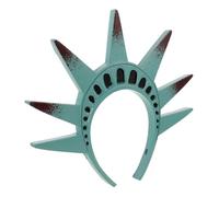 WOFASHPURET Diadema Estatua De La Libertad Aros De Pelo Estatua De La Libertad Fiesta Diadema Dama Libertad Víspera De Todos Patriótico Gorra De La Estatua De La Libertad Condujo Pu