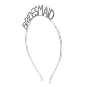 WOFASHPURET Diadema Gemas De Imitación Para Dama De Honor Letras Accesorios Cabello Para Boda Para Fiesta De Boda