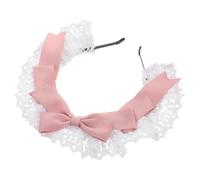 WOFASHPURET Diadema Lolita Lazo de Encaje Tocado de Sirvienta para Disfraz Accesorios Cabello de Cosplay