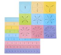 WOFASHPURET Fichas de Fracciones Magnéticas Educativas, 1 Set de Círculos de Fracciones para Manipulación Matemática, Herramienta Didáctica para Cognición Matemática y Aprendizaje Interactivo