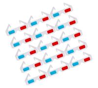 WOFASHPURET Gafas 3D Anaglifo de Papel Rojo y Azul, Pack de 40 Unidades, Ligeras y Portátiles para Películas, Juegos y DVD, Accesorios para Cine y Vídeo en Casa