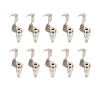 WOFASHPURET Gancho para Cable de Acero Inoxidable 10 Piezas, Gancho de Suspensión Metálico para Colgar Cuadros y Adornos, Percha Profesional para Colgar en Hogar y Galería de Arte