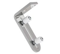 WOFASHPURET Guía para Puertas Corredizas y Batientes Tope de Suelo Galvanizado, Dispositivo Ajustable para Evitar Oscilación en Puertas de Granero Interiores