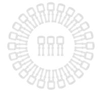 WOFASHPURET Hebillas de Plástico para Embalaje Manual 100 Unidades, Sujetadores de Banda para Flejado de Cajas en Industria y Logística