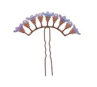 WOFASHPURET Horquillas De Novia Flores Moradas Tocados De Pelo Para Bodas De Cabello Elegantes y Clásicas Accesorios Para Peinados De Ceremonia Estilo Tradicional y Moderno