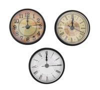 WOFASHPURET Inserto de Reloj de Cuarzo Redondo 70 Mm, Cabezal de Reloj Artesanal con Mecanismo Silencioso, Esfera Clásica Clara para Bricolaje y Reemplazo en Relojes de Pared