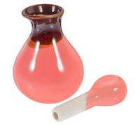 WOFASHPURET Juego de 1 Botella de Cerámica para Aceites Esenciales, Dispensador Recargable de Aceite Aromático, Tarro Decorativo Rojo para Salones de Belleza y Uso Personal en Aromaterapia,