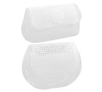 WOFASHPURET Láminas de Malla de Lona Plástica de Color Claro 2 Mm para Hacer Bolsos Diy, 2 Piezas Pequeñas Transparentes para Costura y Bordado, Suministros Manualidades de Bricolaje