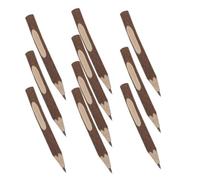 WOFASHPURET Lápices de Madera Naturales de 17 Cm, Lápices Ecológicos de Tronco Pequeño, 10 Unidades para Dibujo y Escritura Escolar, Herramienta de Dibujo Portátil para Pequeños