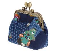 WOFASHPURET Mini Bolso Monedero de Mujer Pequeño Hecha Mano Billetera para Cambio para Llevar el Llavero Mientras Usas el Teléfono