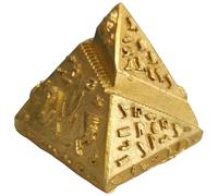 WOFASHPURET Modelo Pirámide Egipcia Vintage de Escritorio, Figura Piramidal Decorativa Grande, Adorno de Resina Estilo Antiguo para Decoración del Hogar y Oficina, Pirámide Misteriosa