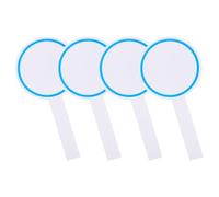 WOFASHPURET Paletas de Borrado en Seco 4 Piezas, Tableros de Carteles 10x20 Cm, Pizarra Portátil de Espuma, Tablero de Puntuación Azul para Votación y Presentación