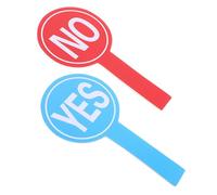 WOFASHPURET Paletas de Votación Reutilizables Sí/no 2 Piezas, Tablero Manual de 15x30 Cm en Cartón Espuma, Herramienta de Comunicación Docente Portátil para Aulas y Presentaciones Educativas