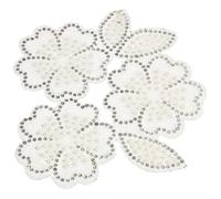 WOFASHPURET Parche Termoadhesivo y Resina Brillante de Gemas de Imitación Forma de en Color Diseño Adhesivo Fácil de Fijar para Ropa y Manualidades