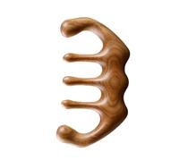 WOFASHPURET Peine de Masaje de Madera Natural de Sándalo Peine de Dientes Anchos para Masaje de Cabelludo Portátil Herramienta para Mejorar la Circulación y Cuidado del Cabello