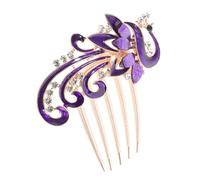 WOFASHPURET Peineta de Gemas de Imitación Peineta Lateral Flores Accesorio de Moda para Novia