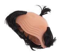 WOFASHPURET Peluca de Anciano Calva, Peluca Corta Calva, Disfraz Divertido de Abuelo para Fiesta de Halloween.