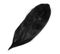 WOFASHPURET Pelucas Peluca De Cabello Negro Liso Peluca De Raya En Medio Aspecto Natural Fácil De Usar Y Peinar