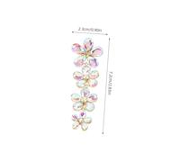 WOFASHPURET Pendientes Largos Colgantes para Mujer Diseño Boho para Boda Elegantes Pendientes de Novia con Flores y Borlas Joyería Femenina para Fiestas y Ocasiones Especiales