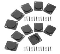 WOFASHPURET Placa Ciega Metálica Resistente para Panel Eléctrico, Inserto para Chasis Conector Xlr, Cubierta del Conector, 20 Piezas, Instalación Rápida para Audio en Casa y Estudios