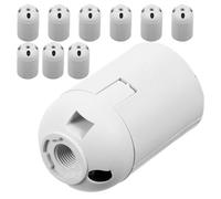 WOFASHPURET Portalámparas E27 de Plástico Firme Color Claro y Oscuro, Kit 10 Piezas para Hacer Lámparas, Recambio para Lámparas de Escritorio y Pie, Enchufe Roscado para Bricolaje