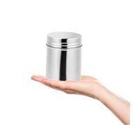 WOFASHPURET Recipiente para Condimentos de Acero Inoxidable para Almacenamiento Hogar, Fácil de Llenar y Acceder, Tamaño Mediano, Adecuado para Medicina y Especias