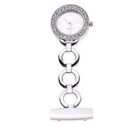 WOFASHPURET Reloj de Bolsillo con Broche de Solapa Y Diamantes Rodantes para Mujer