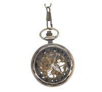 WOFASHPURET Reloj De Bolsillo Mecánico Vintage De Diseño Hueco Bronce Reloj Manual para Decoración y Uso Diario Clásico para Hombres y Mujeres