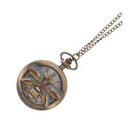 WOFASHPURET Reloj De Bolsillo Vintage Diseño De Abeja Hueca Collar Decorativo De Aleación Reloj De Cuarzo para Hombres y Mujeres Accesorio Elegante y Ligero para Ocasiones Especiales
