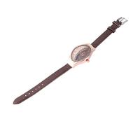 WOFASHPURET Reloj De Cuarzo para Mujer Esfera De Arena Movediza y Gemas Decorativos, Pulsera Creativa Color Marrón, Elegante Accesorio De Moda para Obsequio y Uso Diario